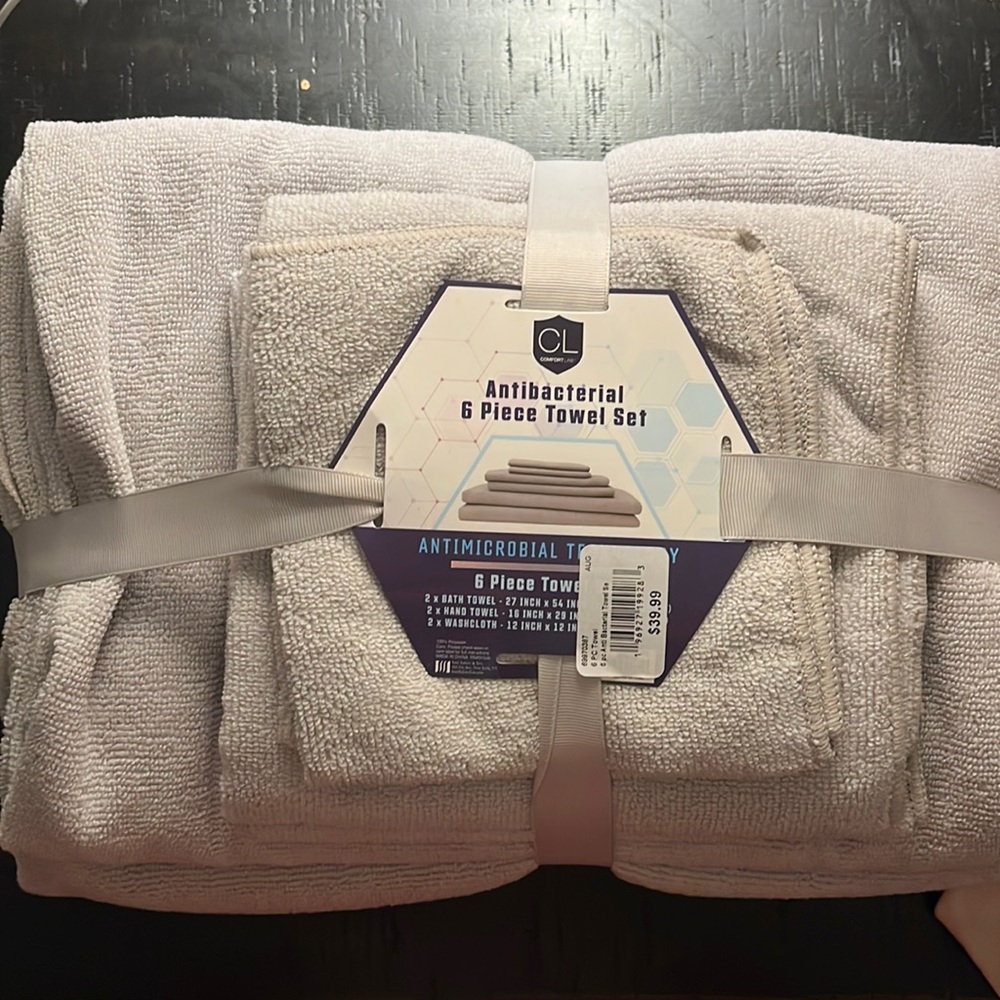 ComfortLab Antibacterial 6Pcs Towel Set✨